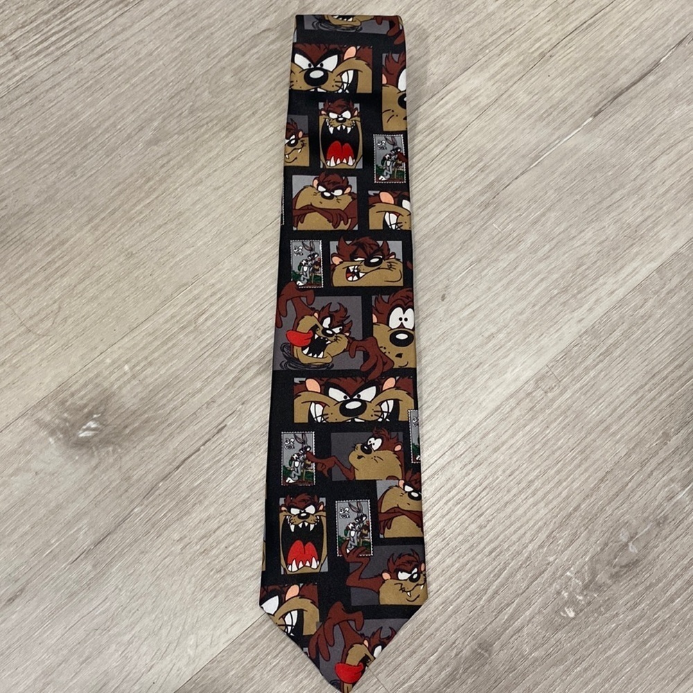 Looney Tunes Stamp Collection Vintage VTG 1997 Taz Tie
